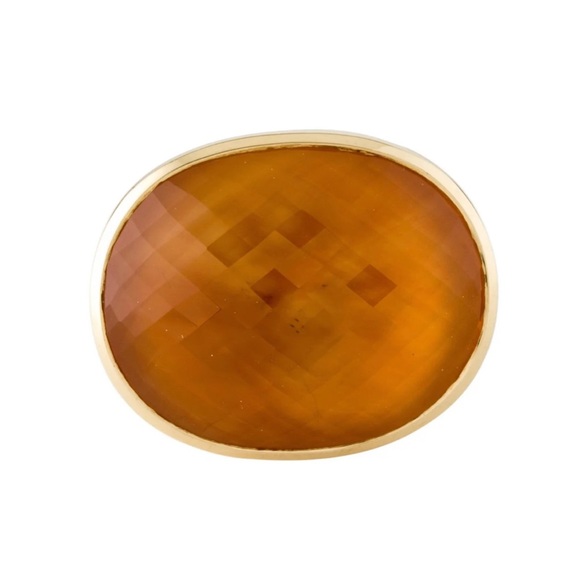 Pasquale Bruni 18 k Gold Citrine Diamond Cocktail Ring 31 gr $6500 retail - Picture 2 of 8